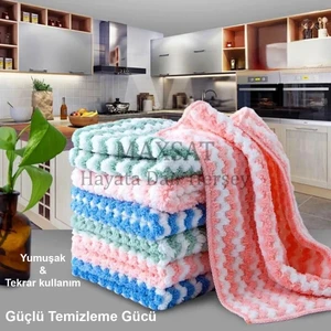 Mikrofiber Yumuşak Waffle Temizlik Bezi 30*30 cm Mutfak Bezi Leke ve Koku Yapmaz 6 Lı TYCMXT080624