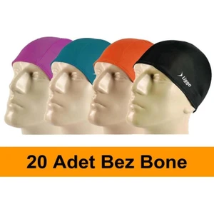 20 Adet Liggo Likralı Yüzücü Bez Bone Havuz Bonesi Deniz Bonesi Karışık Renk