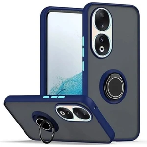 Honor 90 Kılıf Yüzüklü Standlı Kamera Korumalı Ultra Darbe Emici Silikon Kapak