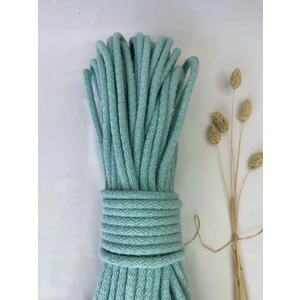 Hazen Home Kordon Ip Pamuklu 6-7mm 45-50 Metre 1 kg Ip Sepet Supla Çanta Ipi Çok Amaçlı Ip - Mint Yeşili