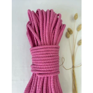 Hazen Home Kordon Ip Pamuklu 6-7mm 45-50 Metre 1 kg Ip Sepet Supla Çanta Ipi Çok Amaçlı Ip - Pembe