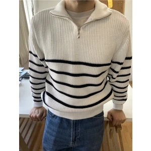 Tarz Cool Erkek Fermuarlı Balıkçı Triko Kazak