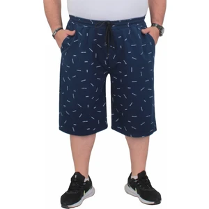 Moc Grande Mocgrande Erkek Büyük Beden Penye Şort Justice 24645 Indıgo