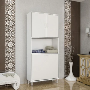 Modilayn Mutfak Dolabı Sepetli Kirli Camasır Dolabı Banyo Dolabı Çocuk Odası Oyuncak Dolabı