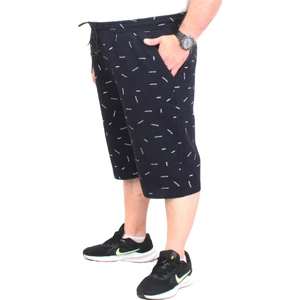 Erkek Büyük Beden Penye Şort Justice 24645 Lacıvert