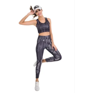 Çeşitli Renklerde Renk ve Beden Seçenekli Lady Sporcu Uzun Tayt Büstiyer Spor Takım