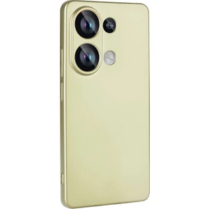 Cepte Aksesuar Xiaomi Redmi Note 13 4g Uyumlu Cpt Kılıf Zore Premier Silikon Kapak-Gold