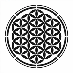 Stencil Sarayi Boyama Şablon Damask Çini Mandala - 8031