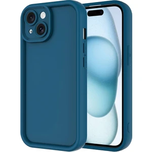Alan Tech iPhone 13 Uyumlu Alt Kılıf Kamera Korumalı Zore Ananas Kapak-Koyu Yeşil