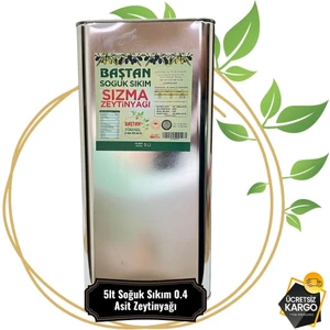 Baştan Yöresel Soğuk Sıkım Zeytinyağı 5 lt