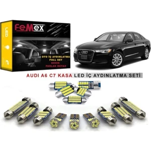 Audi A6 C7 Kasa LED Iç Aydınlatma Ampul Seti Femex Parlak Beyaz