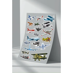 Stickermarket Uçak Sticker Seti (3)