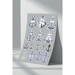 Stickermarket Denizci Çapa Sticker Seti (3)