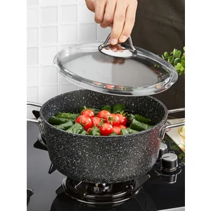 Black Line 24 cm Derin Granit Tencere