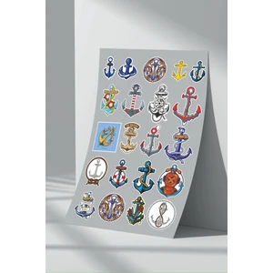 Stickermarket Denizci Çapa Sticker Seti (1)