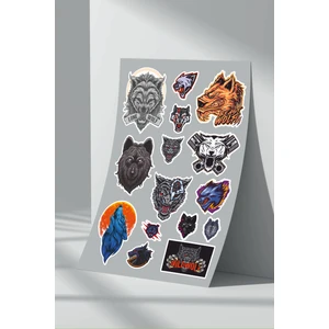 Stickermarket Kurt Wolf Sticker Seti (6)