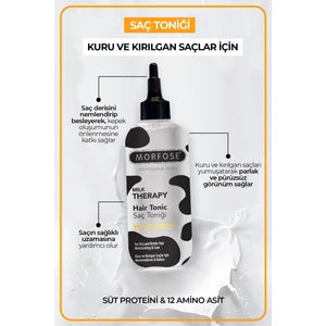 Milk Therapy Niacinamide ve Ceramide İçeren Süt Proteinli Nemlendirici Saç Toniği 300 ml – Kuru Saçlar İçin Kepek Karşıtı Günlük Bakım