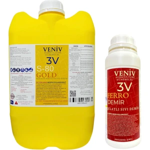 3V Gold Yüksek So3 %5 S(Elementel) Formu-Ph Düşürücü Kireç Giderici 20L/25 kg Ferro Demir 1l