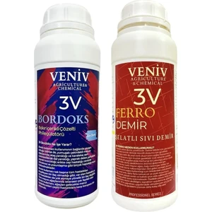 3V Bordoks Hazır Sıvı 1 Lt Kireç ve Bakır Katkılı + 3V Ferro Şelatlı Demir 1 Lt