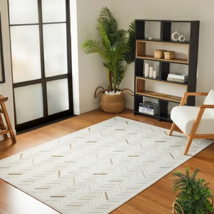 Kaşmir Halı 7/24 Sierra Almeria Kahve 160X230 cm Salon Mutfak Halısı Yolluk Kilim
