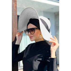 Remsa Mayo Büyük Boy Hasır Şapka Beyaz Rş-21