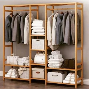 Brk Design Ahşap Açık Gardırop 175X140X30