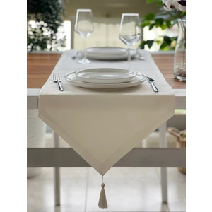 Desen İzmir Desenizmir Gardenya Kumaş Krem Runner