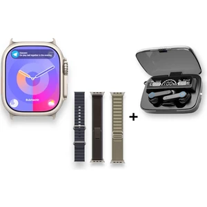 Hk 10 Ultra 3 Max Akıllı Saat 49MM + Kulaklık Anroid ve Ios Uyumlu