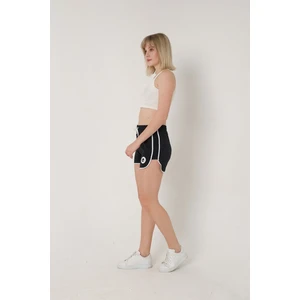 Relax Time Kadın Openent Lacivert Mini Yırtmaçlı Şort