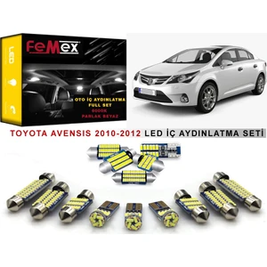 Toyota Avensis 2010-2012 LED Iç Aydınlatma Ampul Seti Femex Parlak Beyaz