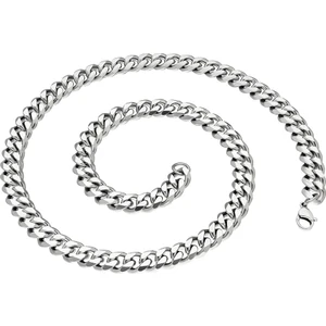 Gri 55 Cm. 7 Mm. Gürmet Erkek Çelik Zincir Dm95
