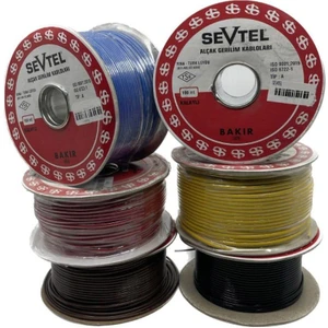 Taşıt Kablosu 1,5 Mm2 Alçak Gerilim Kalaysız 1 mt - 2150 Kırmızı