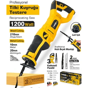 Plus Tilki Kuyruğu Testere 1200WATT 2yıl Garanti