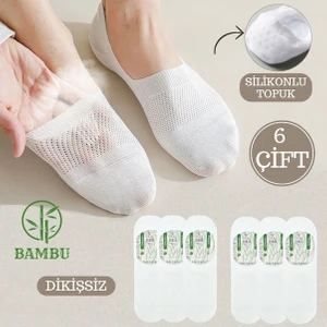 Kral Socks Erkek -  Bambu Babet Çorap Dikişsiz Parfümlü Silikonlu Babet Çorap
