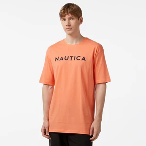 Nautıca Erkek Turuncu Oversıze Kısa Kollu T-Shırt VE45508T.8DE