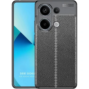 Poco M6 Pro Deri Desenli Silikon Kılıf - Ultra Darbe Emici Kamera Korumalı Kapak