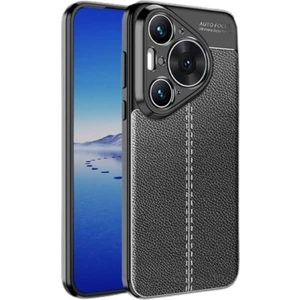 Huawei Pura 70 Pro Deri Desenli Silikon Kılıf - Ultra Darbe Emici Kamera Korumalı Kapak