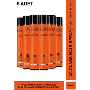 Ac Class Saç Spreyi Ultra Strong 5 No Dondurucu Sprey 400 Ml 6 Adet