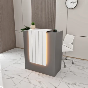 Merlin Mobilya Black Rose 1 Çekmeceli Ledli Karşılama Bankosu