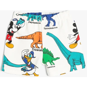 Mickey Mouse Şort Lisanslı Beli Lastikli Pamuklu