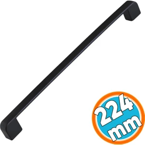 Metal Kulp 224 Mm-22.4 cm Mobilya Çekmece Dolabı Dolap Mutfak Kapak Kulpları Kulbu Kulpu Siyah