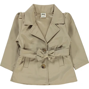 Civil Baby Kız Bebek Trençkot Ceket 6-18 Ay Bej