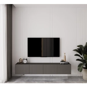 Capella Gri Mdf Country 4 Kapaklı Duvara Monte 160 cm Tv Ünitesi