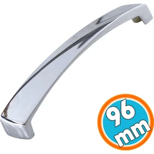 Mobilya Mutfak Dolabı Çekmece Dolap Kapak Kulpu Kulbu Krom 96 mm Metal Kulp