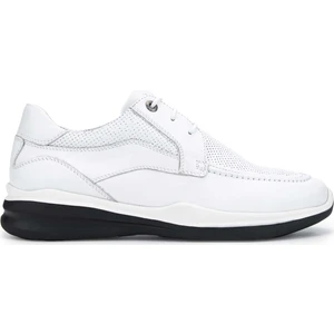 Tamer Tanca Erkek  Deri Beyaz Casual Ayakkabı 383 5953 Erk Ayk Y24 Beyaz Nappa