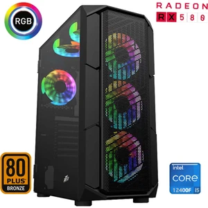 XSR518 I5 12400F 16GB Ram 512GB M.2 Nvme SSD 8gb RX580 Ekran Kartı Oyun Bilgisayarı