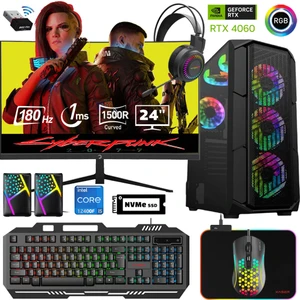 XSR511 I5 12400F 16GB Ram 1tb M.2 Nvme SSD 8gb RTX4060 24"curved 180Hz Oyun Bilgisayarı