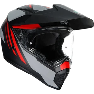 Agv Ax9 Multi Refractive Adv Corbon Red Kapalı Kask