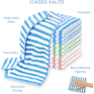 Mikrofiber Yumuşak Waffle Temizlik Bezi 30*30 cm Mutfak Bezi Leke ve Koku Yapmaz 3 Lü TYCMXT080624