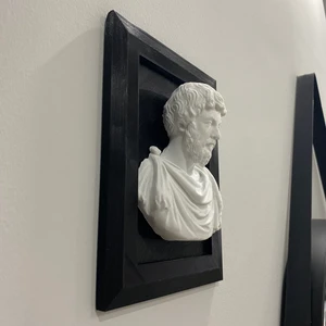 Root Made Roma Imparatoru Marcus Aurelius Antoninus Çerçeveli Duvar Büstü Marcus Aurelius Duvar Dekorasyonu